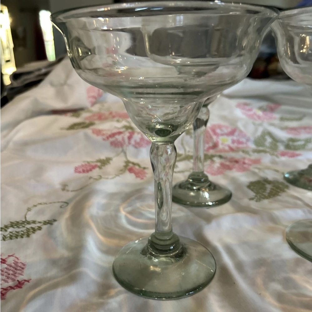 Pottery Barn Green Drinkware Casa Glass